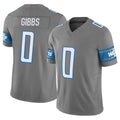 Parkc D.Lions #0 Jahmyr Gibbs Player Gray Vapor F.U.S.E. Limited Home Game Stitched Jerseys