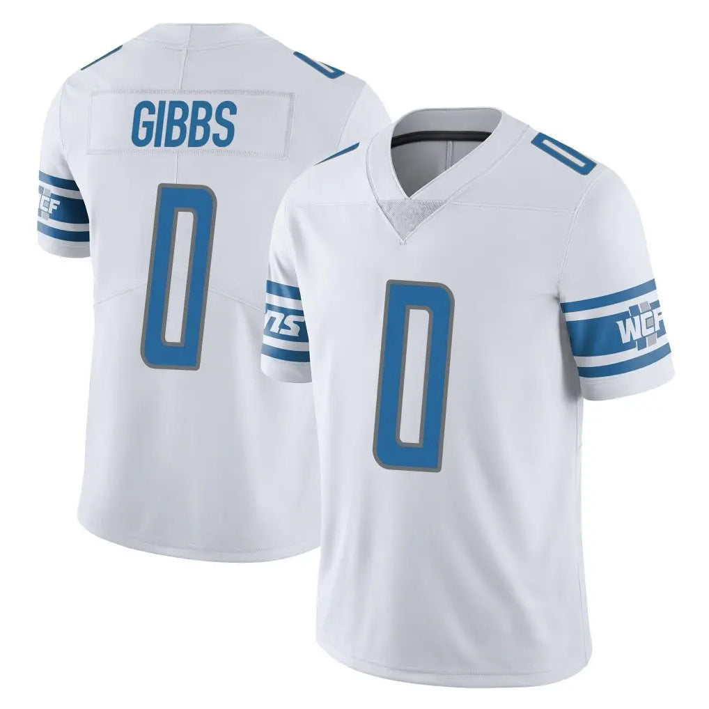 Parkc D.Lions #0 Jahmyr Gibbs Player White Limited Vapor Untouchable Home Game Stitched Jerseys