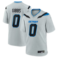 Parkc D.Lions #0 Jahmyr Gibbs Silver 2026 Rivalries Collection Game Stitched Jerseys