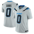 Parkc D.Lions #0 Jahmyr Gibbs Silver 2026 Rivalries Collection Limited Stitched Jerseys