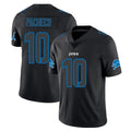 Parkc D.Lions #10 Isiah Pacheco Player Black Impact Limited Home Game Stitched Jerseys