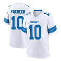 Parkc D.Lions #10 Isiah Pacheco Player White Alternate Home Game Stitched Jerseys