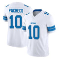 Parkc D.Lions #10 Isiah Pacheco Player White Limited Vapor F.U.S.E. Alternate Home Game Stitched Jerseys