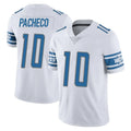 Parkc D.Lions #10 Isiah Pacheco Player White Limited Vapor Untouchable Home Game Stitched Jerseys