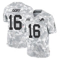 Parkc D.Lions #16 Jared Goff Player Arctic Camo Salute To Service Limited Stitched Jerseys