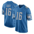 Parkc D.Lions #16 Jared Goff Player Blue Home Game Stitched Jerseys