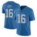 Parkc D.Lions #16 Jared Goff Player Blue Limited Throwback Vapor Untouchable Stitched Jerseys