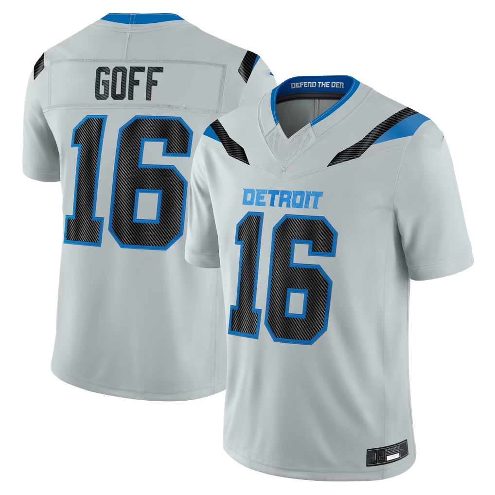 Parkc D.Lions #16 Jared Goff Silver 2026 Rivalries Collection Limited Stitched Jerseys