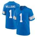 Parkc D.Lions #1 Jameson Williams Player Blue Alternate Home Game Stitched Jerseys