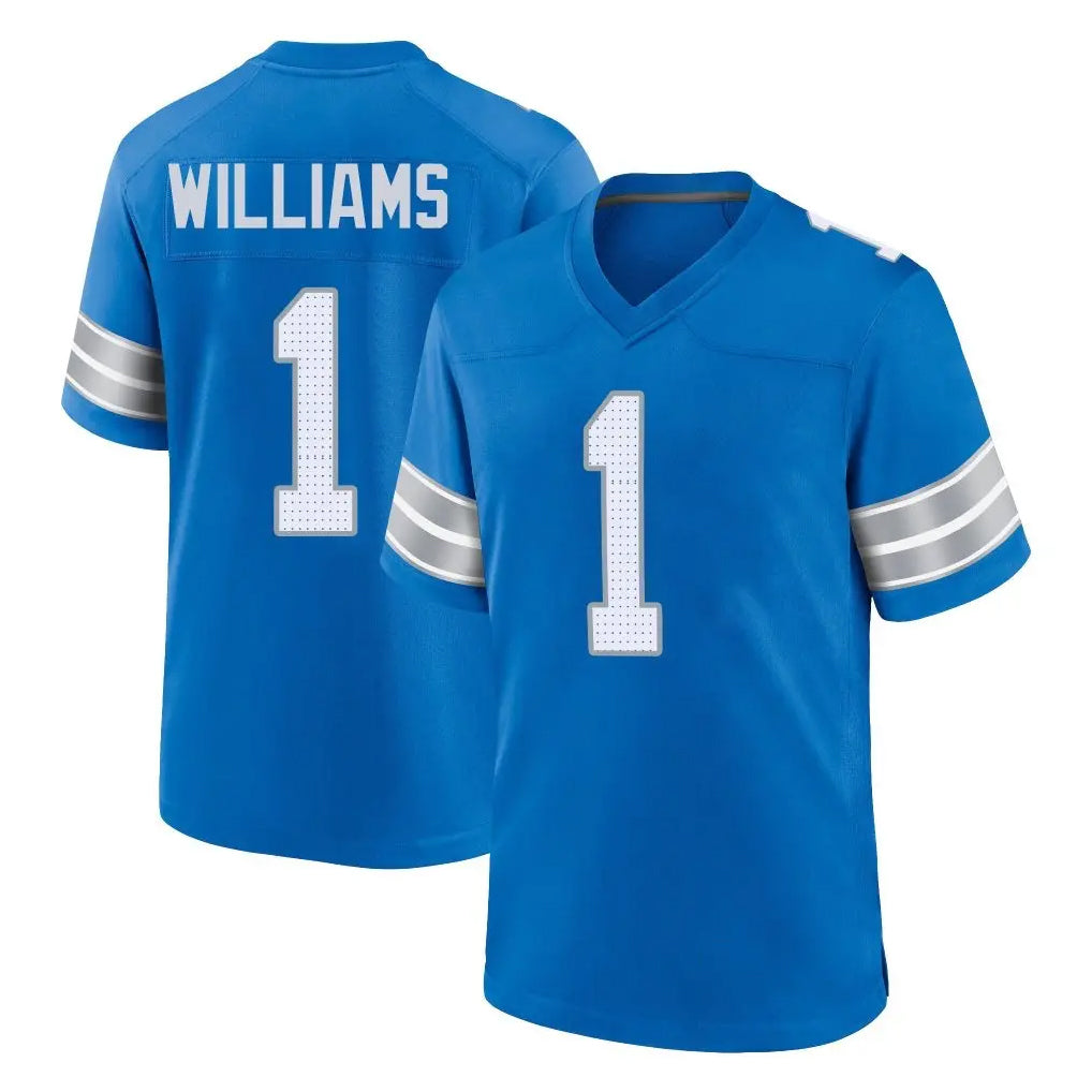 Parkc D.Lions #1 Jameson Williams Player Blue Alternate Home Game Stitched Jerseys