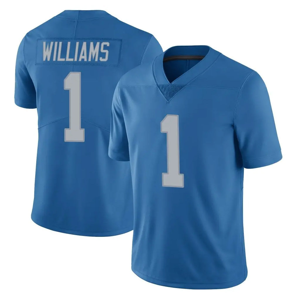 Parkc D.Lions #1 Jameson Williams Player Blue Limited Throwback Vapor Untouchable Stitched Jerseys