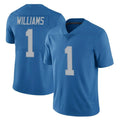Parkc D.Lions #1 Jameson Williams Player Blue Limited Throwback Vapor Untouchable Stitched Jerseys