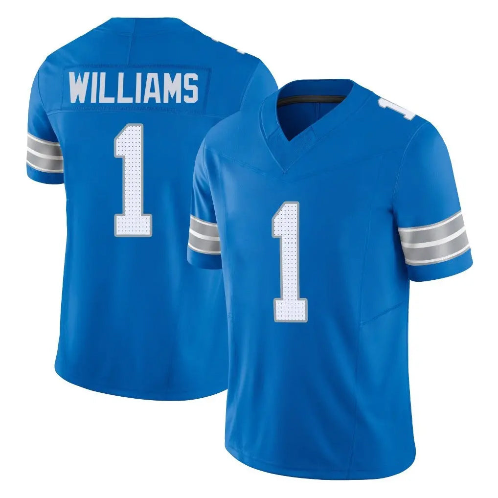 Parkc D.Lions #1 Jameson Williams Player Blue Limited Vapor F.U.S.E. Alternate Home Game Stitched Jerseys