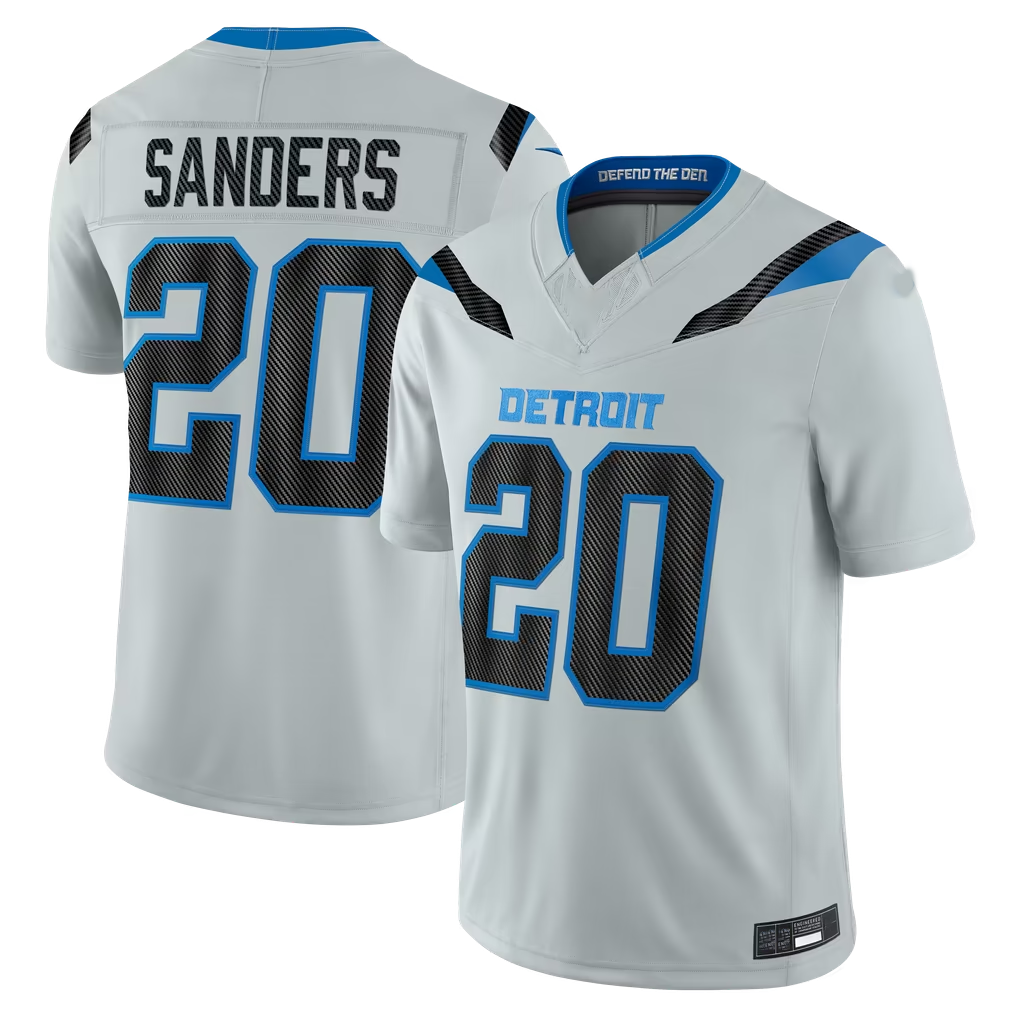 Parkc D.Lions #20 Barry Sanders Silver 2026 Rivalries Collection Limited Stitched Jerseys