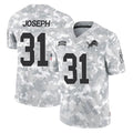 Parkc D.Lions #31 Kerby Joseph Player Arctic Camo Salute To Service Limited Stitched Jerseys