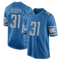 Parkc D.Lions #31 Kerby Joseph Player Blue Home Game Stitched Jerseys