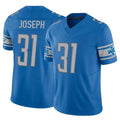 Parkc D.Lions #31 Kerby Joseph Player Blue Vapor F.U.S.E. Limited Home Game Stitched Jerseys