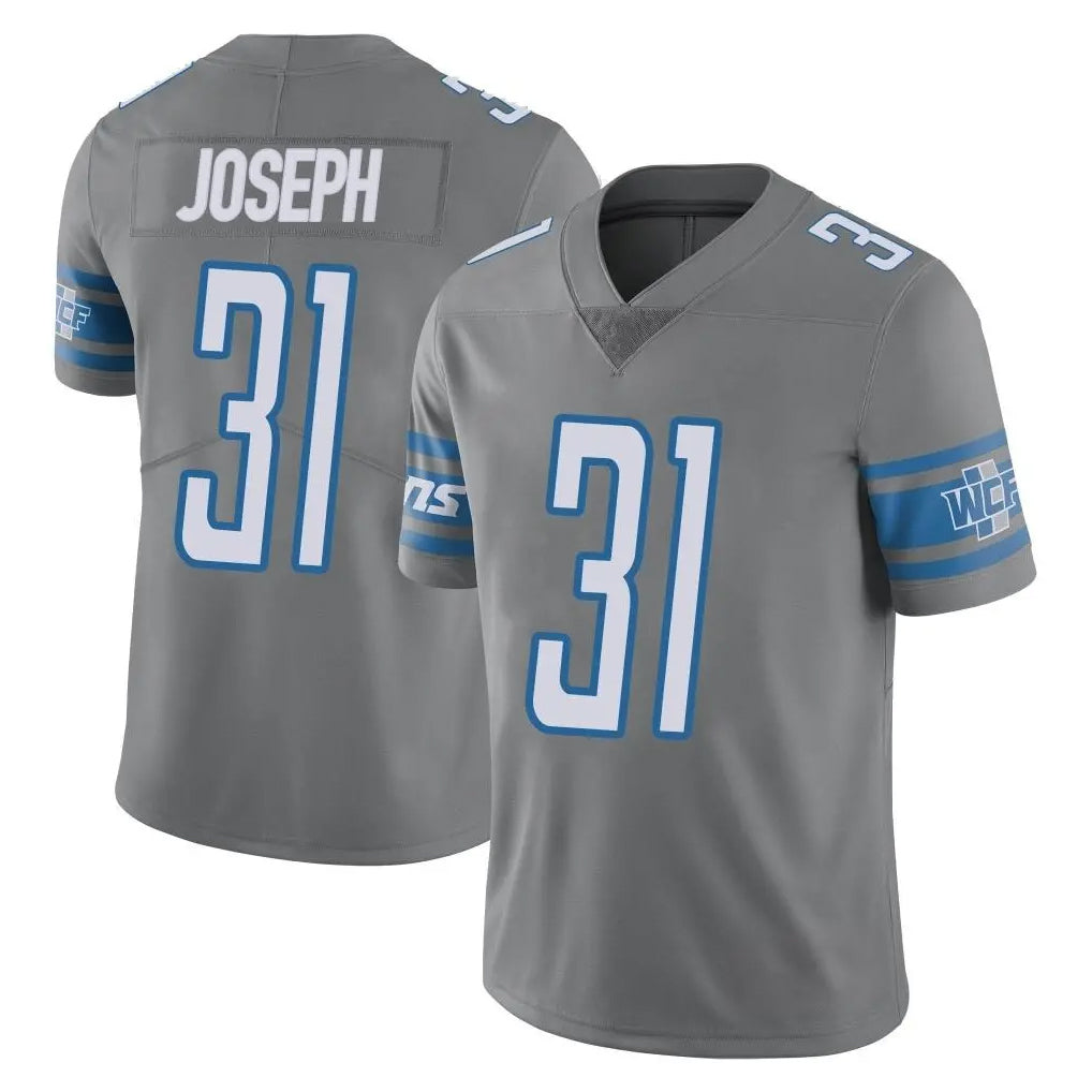 Parkc D.Lions #31 Kerby Joseph Player Gray Vapor Untouchable Limited Home Game Stitched Jerseys