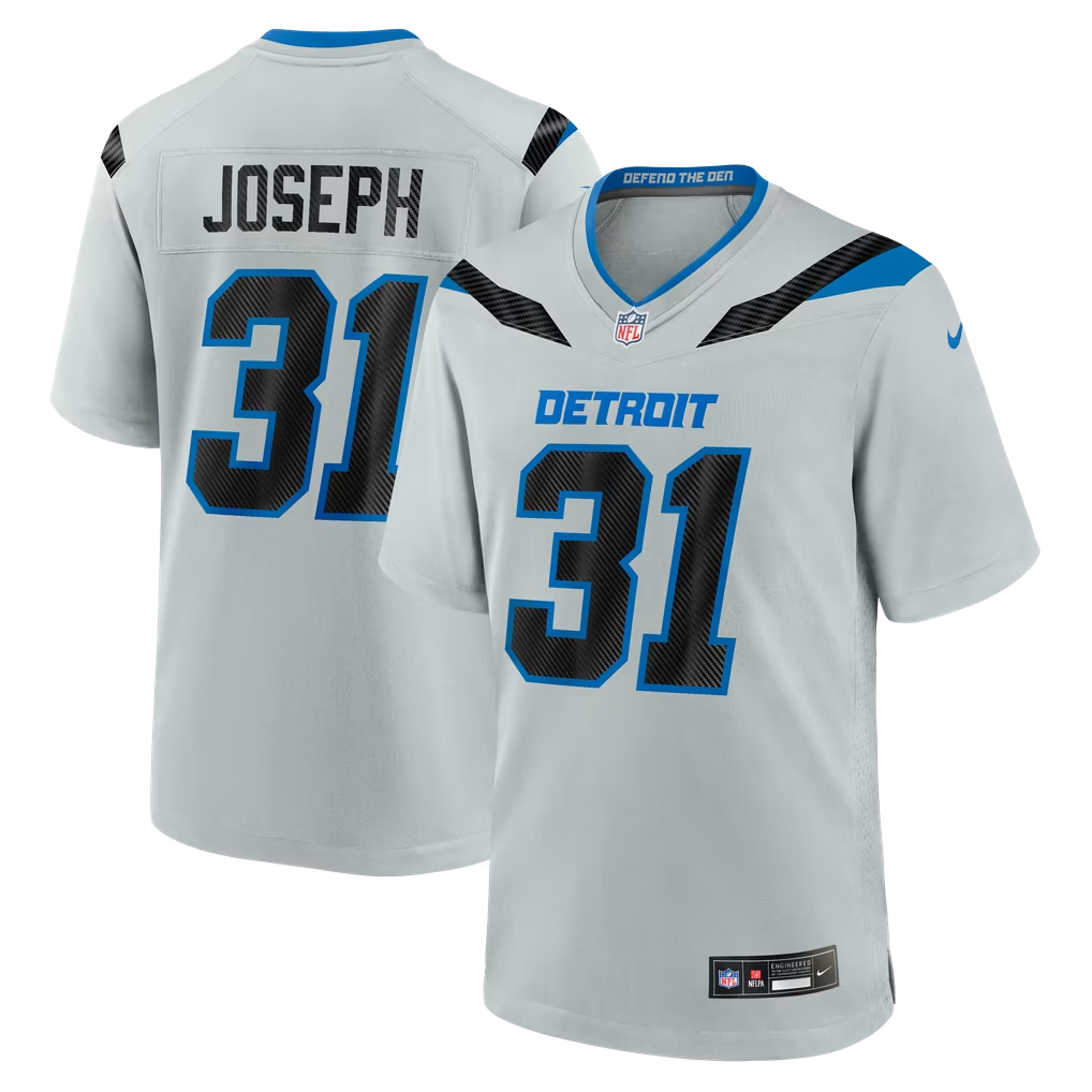 Parkc D.Lions #31 Kerby Joseph Silver 2026 Rivalries Collection Game Stitched Jerseys