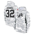 Parkc D.Lions #32 Brian Branch Player Arctic Camo Salute to Service Hoodies Limited Game Stitched Jerseys