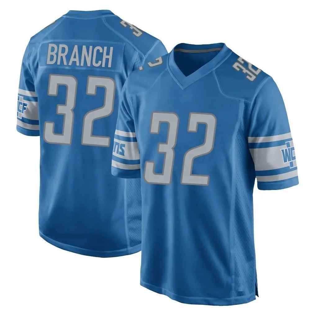 Parkc D.Lions #32 Brian Branch Player Blue Home Game Stitched Jerseys