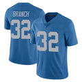 Parkc D.Lions #32 Brian Branch Player Blue Limited Throwback Vapor Untouchable Stitched Jerseys