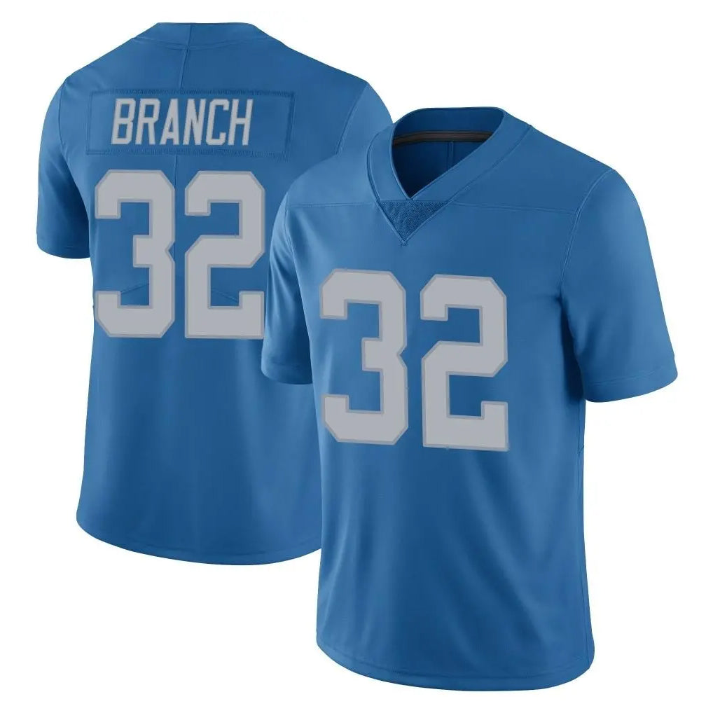 Parkc D.Lions #32 Brian Branch Player Blue Limited Throwback Vapor Untouchable Stitched Jerseys