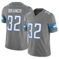 Parkc D.Lions #32 Brian Branch Player Gray Vapor F.U.S.E. Limited Home Game Stitched Jerseys