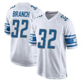 Parkc D.Lions #32 Brian Branch Player White Home Game Stitched Jerseys
