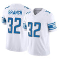 Parkc D.Lions #32 Brian Branch Player White Vapor F.U.S.E. Limited Home Game Stitched Jerseys