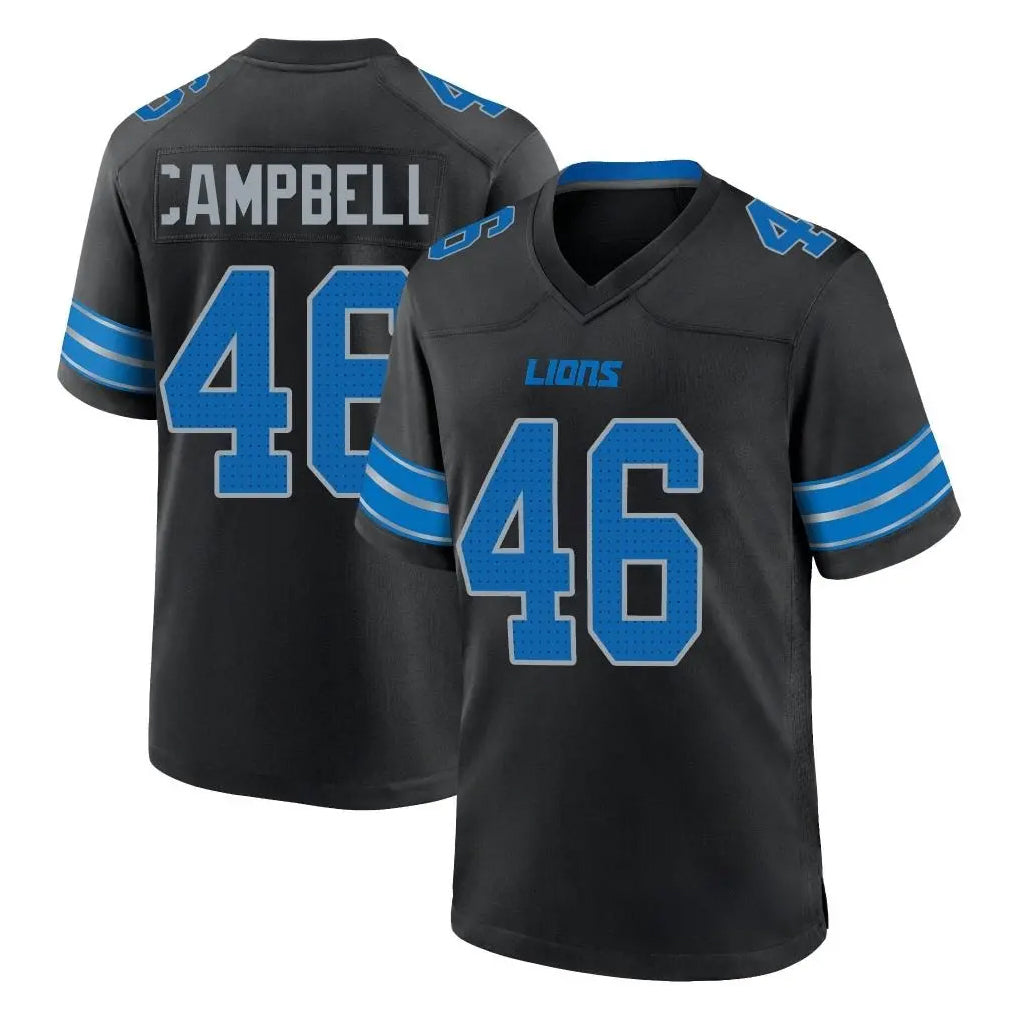 Parkc D.Lions #46 Jack Campbell Player Black Alternate Home Game Stitched Jerseys