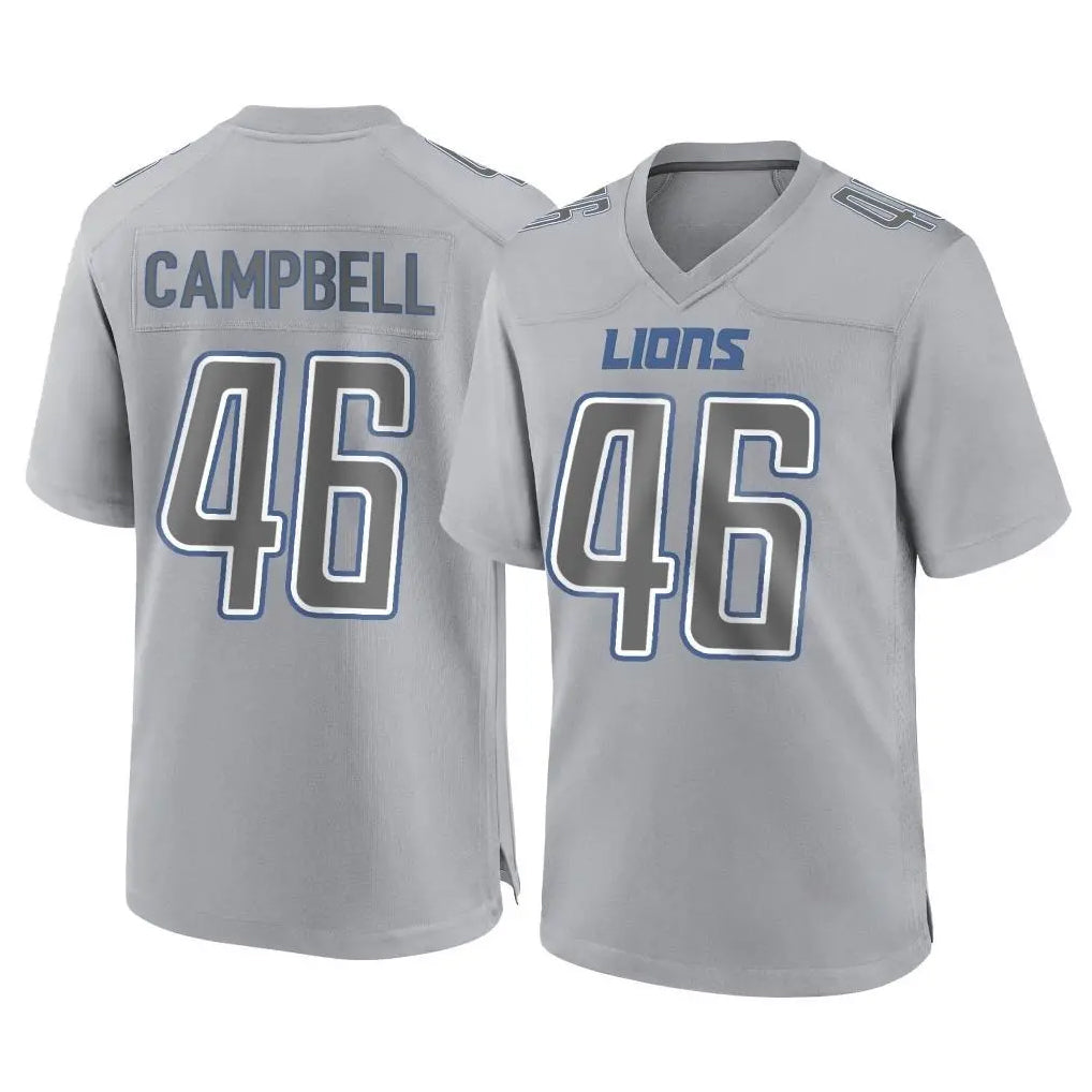 Parkc D.Lions #46 Jack Campbell Player Gray Atmosphere Fashion Home Game Stitched Jerseys