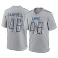 Parkc D.Lions #46 Jack Campbell Player Gray Atmosphere Fashion Home Game Stitched Jerseys