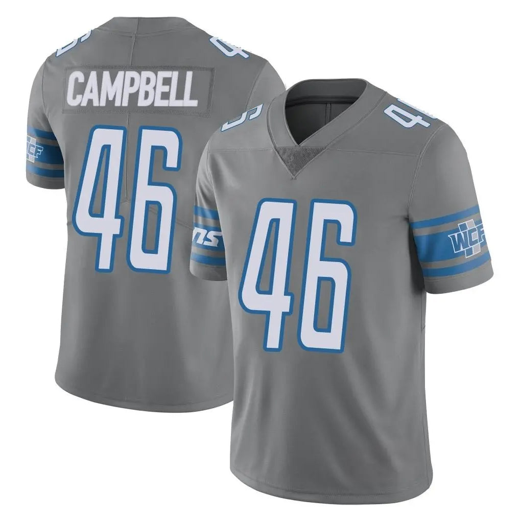 Parkc D.Lions #46 Jack Campbell Player Gray Vapor Untouchable Limited Home Game Stitched Jerseys