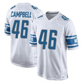 Parkc D.Lions #46 Jack Campbell Player White Home Game Stitched Jerseys