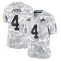 Parkc D.Lions #4 D.J. Reed Player Arctic Camo Salute To Service Limited Stitched Jerseys