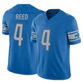 Parkc D.Lions #4 D.J. Reed Player Blue Vapor F.U.S.E. Limited Home Game Stitched Jerseys
