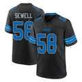 Parkc D.Lions #58 Penei Sewell Player Black Alternate Home Game Stitched Jerseys