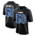 Parkc D.Lions #58 Penei Sewell Player Black Fashion Home Game Stitched Jerseys