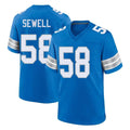 Parkc D.Lions #58 Penei Sewell Player Blue Alternate Home Game Stitched Jerseys