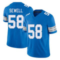 Parkc D.Lions #58 Penei Sewell Player Blue Limited Vapor F.U.S.E. Alternate Home Game Stitched Jerseys