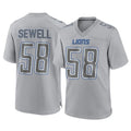 Parkc D.Lions #58 Penei Sewell Player Gray Atmosphere Fashion Home Game Stitched Jerseys