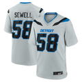Parkc D.Lions #58 Penei Sewell Silver 2026 Rivalries Collection Game Stitched Jerseys