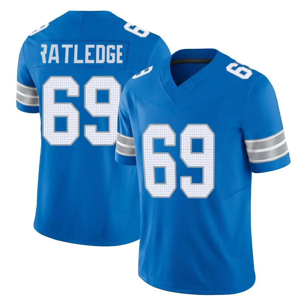 Parkc D.Lions #69 Tate Ratledge Player Blue Limited Vapor F.U.S.E. Alternate Home Game Stitched Jerseys