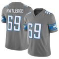 Parkc D.Lions #69 Tate Ratledge Player Gray Vapor F.U.S.E. Limited Home Game Stitched Jerseys