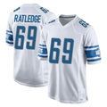 Parkc D.Lions #69 Tate Ratledge Player White Home Game Stitched Jerseys