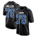 Parkc D.Lions #76 Blake Miller Player Black Fashion Home Game Stitched Jerseys