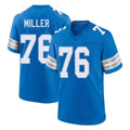 Parkc D.Lions #76 Blake Miller Player Blue Alternate Home Game Stitched Jerseys