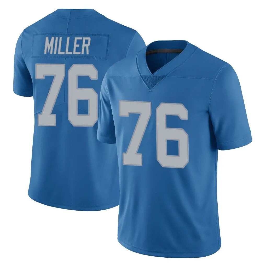 Parkc D.Lions #76 Blake Miller Player Blue Limited Throwback Vapor Untouchable Stitched Jerseys