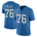 Parkc D.Lions #76 Blake Miller Player Blue Limited Throwback Vapor Untouchable Stitched Jerseys